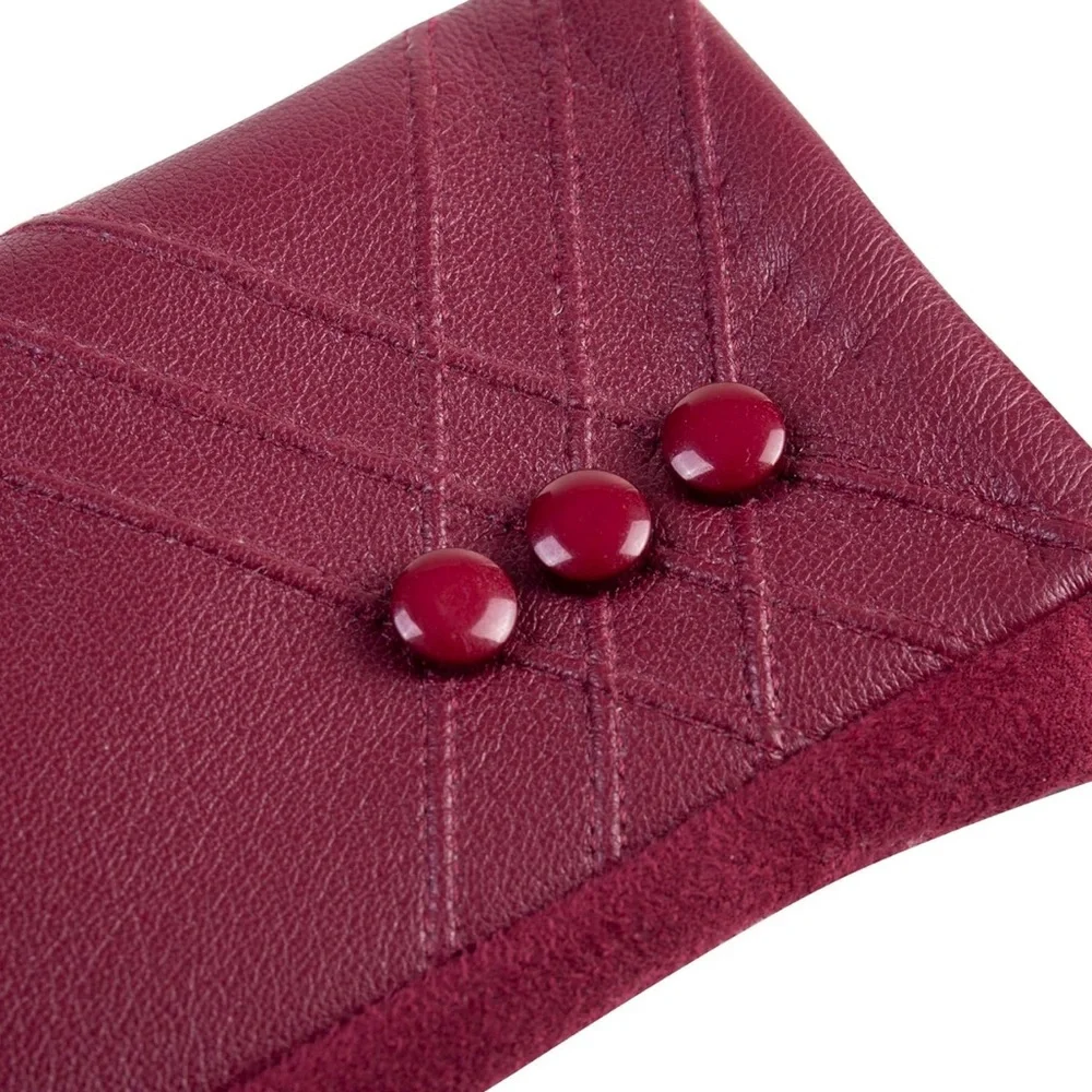 Leather Gloves, Touchscreen Texting Warm Cashmere Lining Windproof Suede Driving